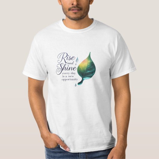 新スタート - 自然に目覚める Tシャツ (正面)