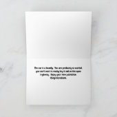 新スポーツカーおめでとうカード カード (内部)