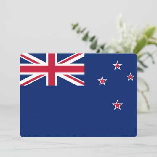 新ゼーランドの国旗がデザインされた愛国的な招待状 招待状 (スタンド正面)