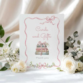 新チャプターピンクの弓カードとギフト ポスター