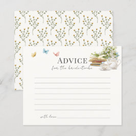 新チャプターブックティーブライダルシャワーアドバイスカード