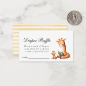 新チャプターブックベビシャワーおむつラッフルチケット ノートカード (正面/裏面インサイチュ)