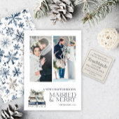 新チャプター結婚した&ブルーメリースノーフレーク2写真 シーズンカード