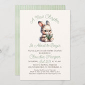 新チャプター赤ちゃんシャワー招待状 招待状 (正面/裏面)