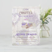 新チャプター開始ラベンダーティーパーティーブライダルシャワー 招待状 (スタンド正面)