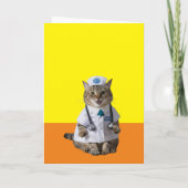 新ナース博士新卒者おめでとう カード (裏面)