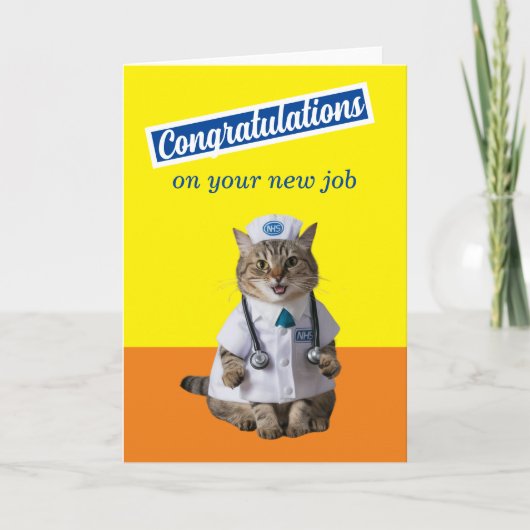 新ナース博士新卒者おめでとう カード (正面)