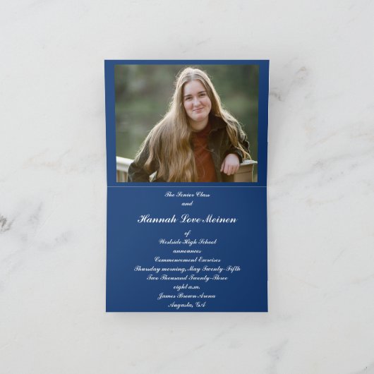 新ハンナウエストサイド高校が折り返し発表 案内状 (内部)