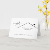 新パーソナライズされたおもしろい家おめでとうカード カード (黄色い花)