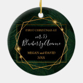 新パーソナライズされたしいホームオーナメント セラミックオーナメント (裏面)