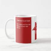 新パーソナライズされたしいホーム コーヒーマグカップ (左)