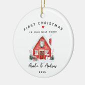 新パーソナライズされたしいホーム セラミックオーナメント (左)