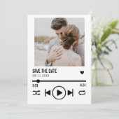 新パーソナライズされたしい写真Dateプレイリストを保存 案内状 (スタンド正面)