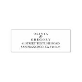 新パーソナライズされたしい名前と自宅住所 ラバースタンプ (押印)