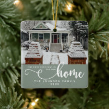 新パーソナライズされたしい家での初めてのクリスマス