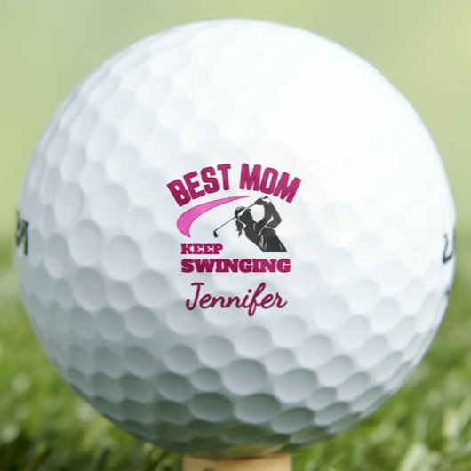 新パーソナライズされたしい母の贈り物 – ピンクの母の日 ゴルフボール