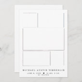 新パーソナライズされたしい5イメージベビーフォト誕生 案内状 (正面/裏面)