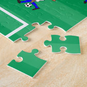 新パーソナライズされたサッカーボールと選手 ジグソーパズル (側面)