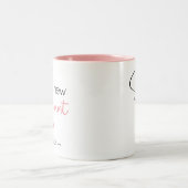 新パーソナライズされたモダンガーリー叔母 ツートーンマグカップ (中央)