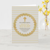 新パーソナライズされた任司祭司大祭殿 カード (黄色い花)