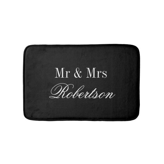 新パーソナライズされた入浴用マッ結婚ト バスマット (正面)
