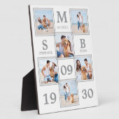 新パーソナライズされた婚の結婚写真コラージュ フォトプラーク (側面)