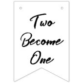 新パーソナライズされた婚ハートの結婚人 バンティングフラッグ (第2の旗)