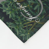 新パーソナライズされた婚Keepsake Monogram写真 フリースブランケット (角)