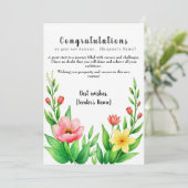 新パーソナライズされた業祝いカード カード (スタンド正面)