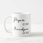 新パーソナライズされた祖父へのグランドパマグギフト コーヒーマグカップ (左)