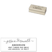 新パーソナライズされた結婚書のスクリプトアドレス ラバースタンプ (押印)