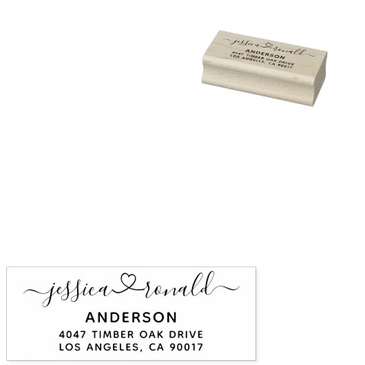 新パーソナライズされた結婚書のスクリプトアドレス ラバースタンプ (押印)