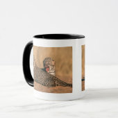 新ヒョウ生まれのクローズアップ マグカップ (正面左)