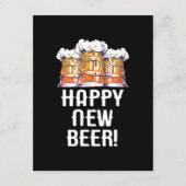 新ビールおめでとう!大晦日のパーティー飲み エンクロージャーカード (正面)