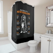 新ファンおもしろいドランド犬の構造 シャワーカーテン (インサイチュ)