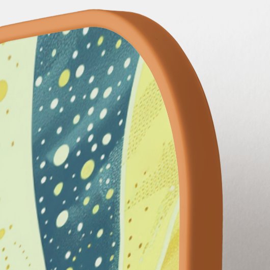 新ファンキーしいゲームレトロスタイルおもしろい ピックルボールラケット (左詳細)