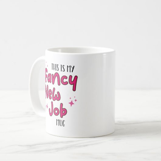 新ファンシーしい仕事マグカップは別れのギフト同僚と合意している コーヒーマグカップ (正面左)
