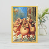 新フランスの年祝のヴィンテージ 招待状 (スタンド正面)