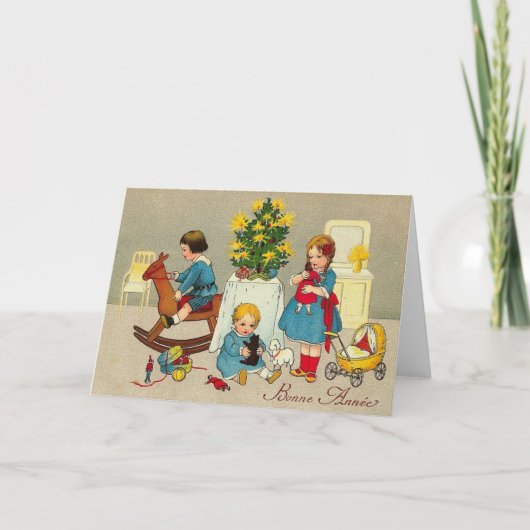 新フランスの年,ボンヌ·アネ,子ども,フランス シーズンカード (正面)