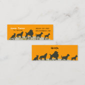 新ペットパレード獣医ペットケア スキニー名刺 (正面/裏面)