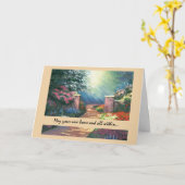 新ホームおめでとうございますカラフルガーデン カード (黄色い花)