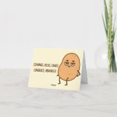 新ボスベビーおもしろい妊娠祝い カード (裏面)