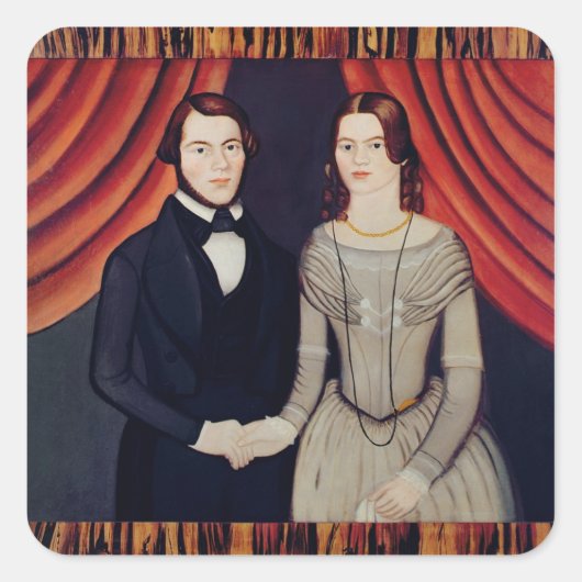 新ポートレート結婚 スクエアシール (正面)