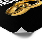 新マネジャ結婚ーの下のリングや輪 ポスター (角)