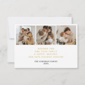 新ミニマル年のおめでとう サンキューカード (裏面)