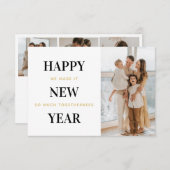 新ミニマル年のおめでとう サンキューカード (正面/裏面)