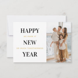 新ミニマル年のおめでとう サンキューカード