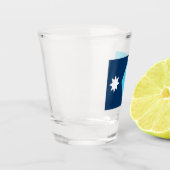 新ミネソタ州旗 ショットグラス (左)