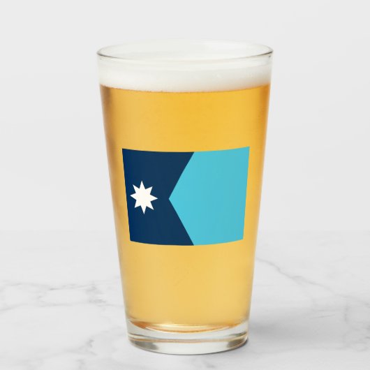 新ミネソタ州旗 タンブラーグラス (ドリンク正面)