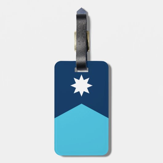 新ミネソタ州旗 ラゲッジタグ (裏面縦)